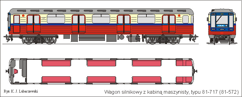 Rysunek wagonu Mc serii 81